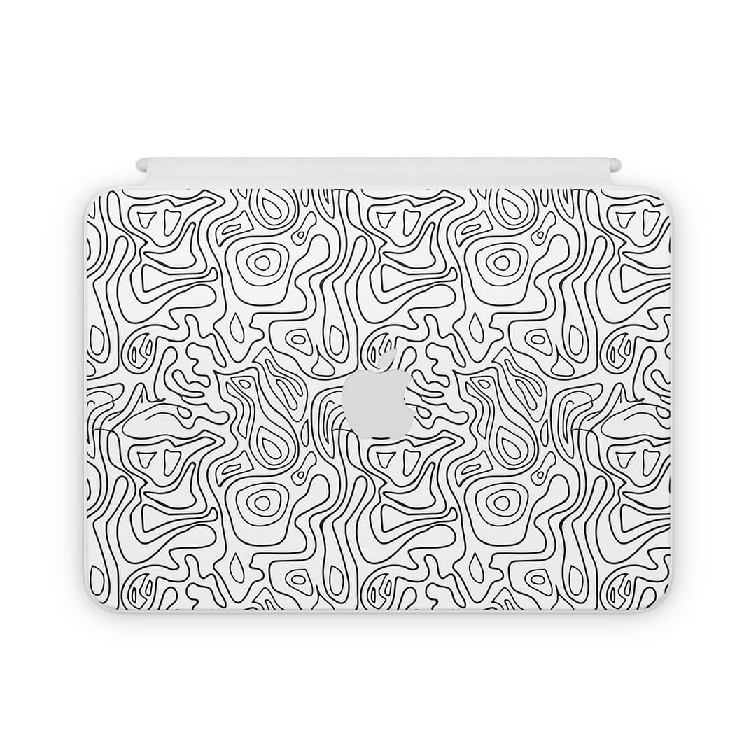Magic keyboard ipad 10. 9” gen 10 white contour skin | wrapitskin