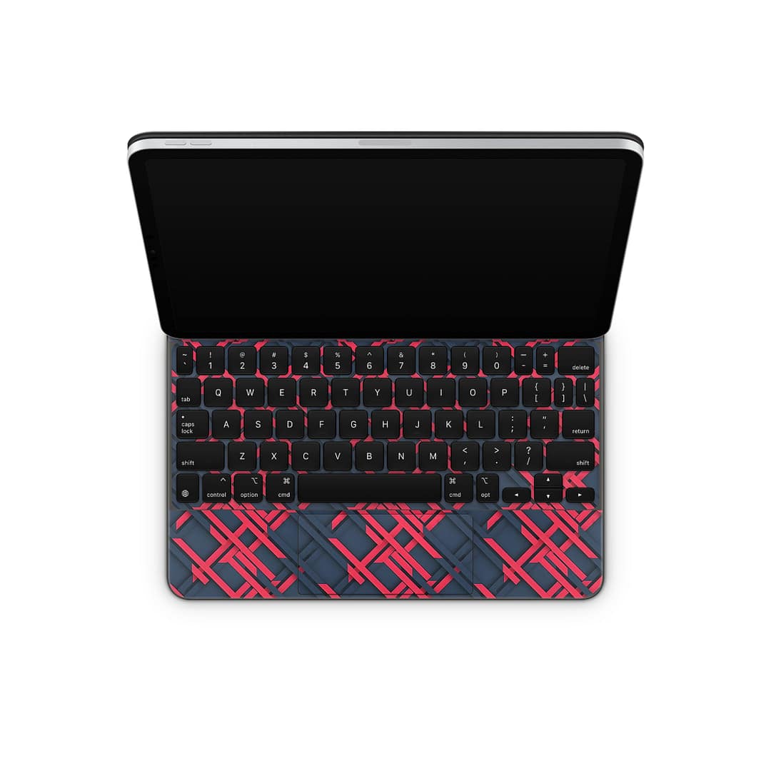 Magic keyboard ipad pro 11'' gen 2 cyber gridlines skin | wrapitskin