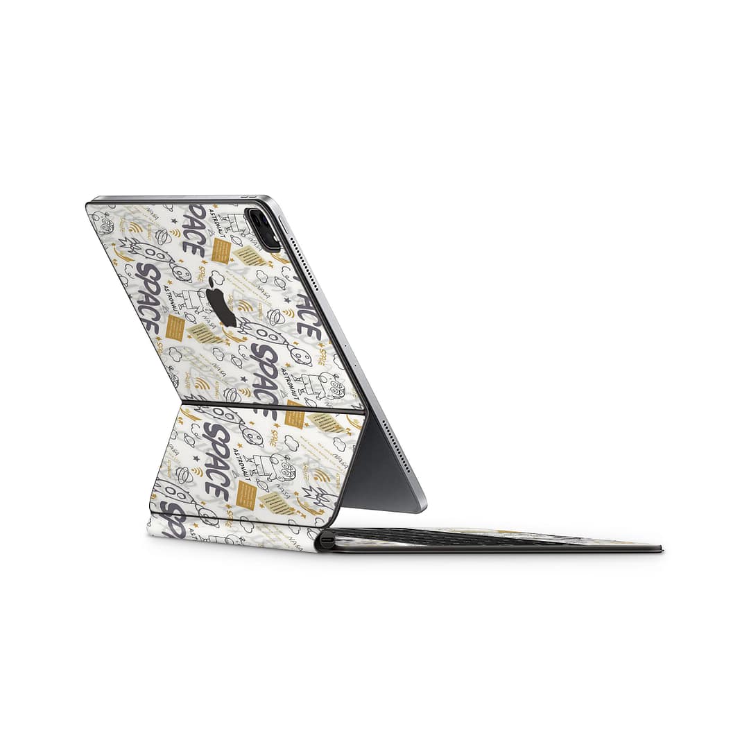 Magic keyboard ipad pro 12. 9” gen 4 space skin wrapitskin