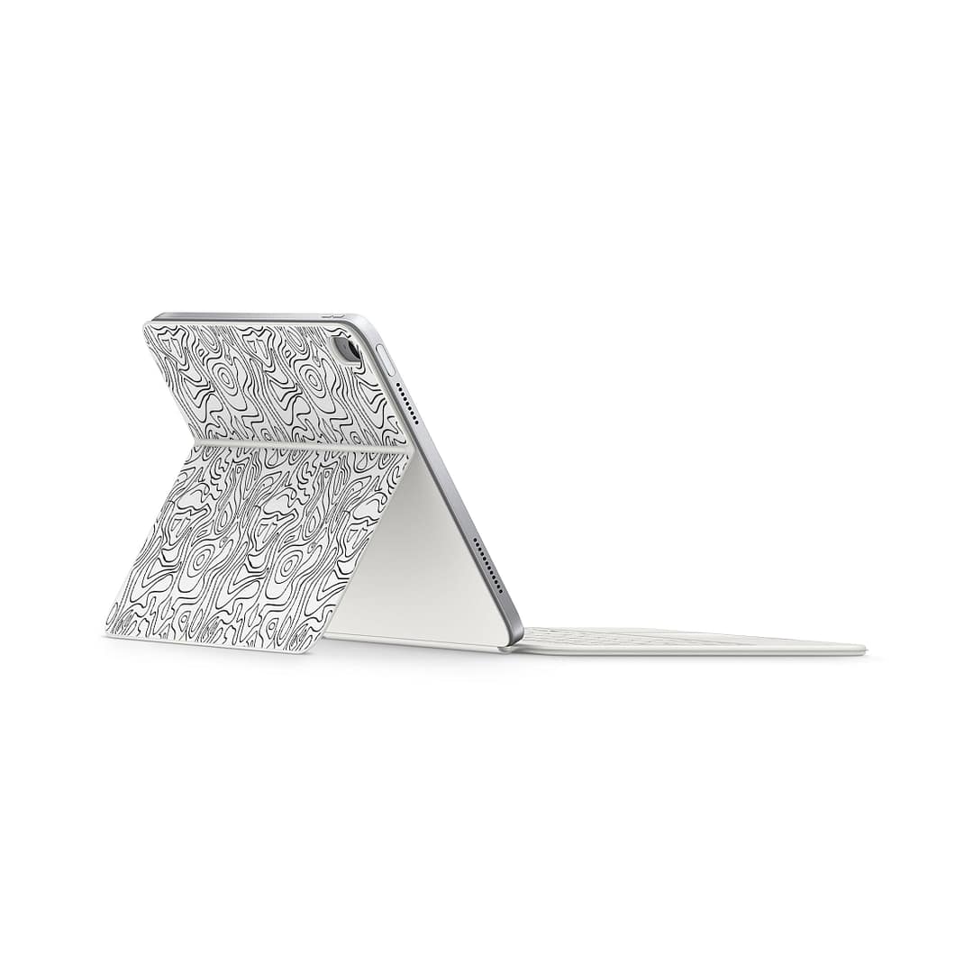 Magic keyboard ipad 10. 9” gen 10 white contour skin wrapitskin