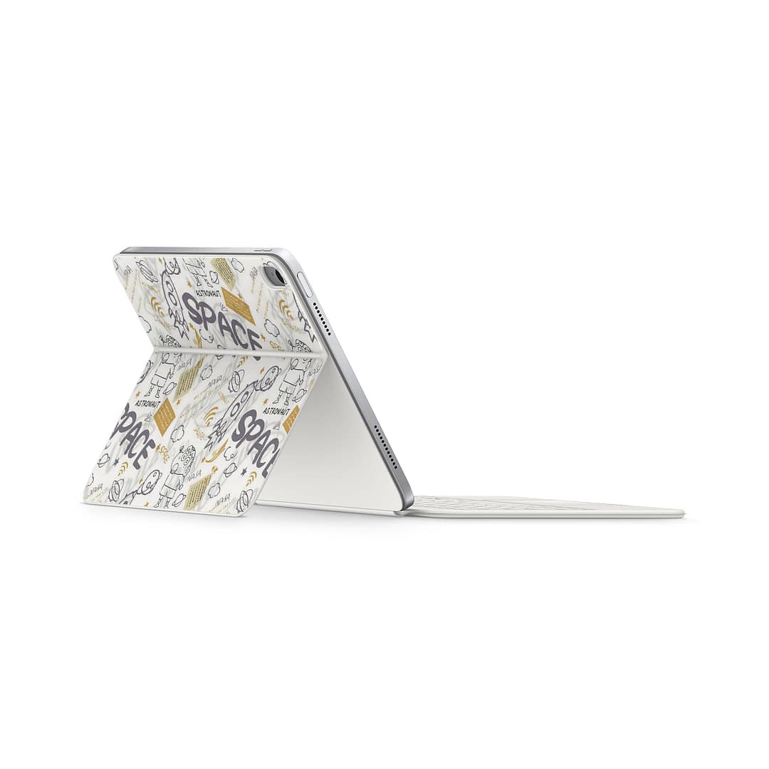 Magic keyboard ipad 10. 9” gen 10 space skin wrapitskin