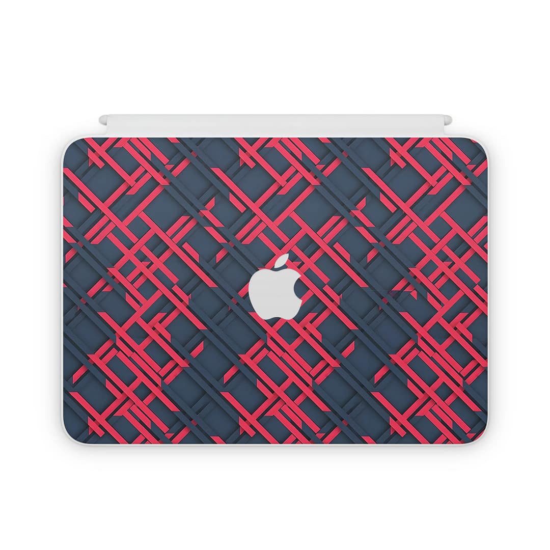 Magic keyboard ipad 10. 9” gen 10 cyber gridlines skin | wrapitskin