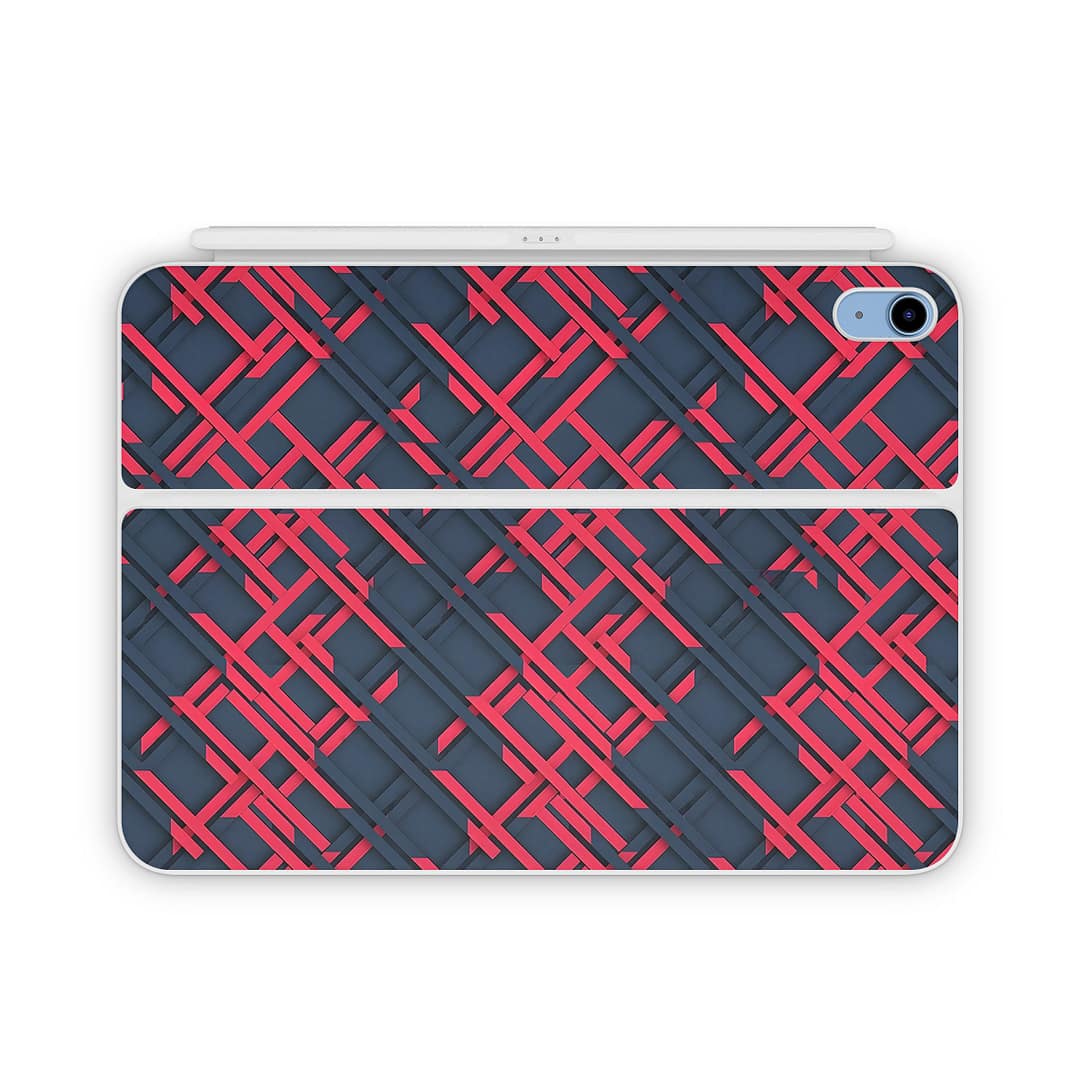Magic keyboard ipad 10. 9” gen 10 cyber gridlines skin | wrapitskin