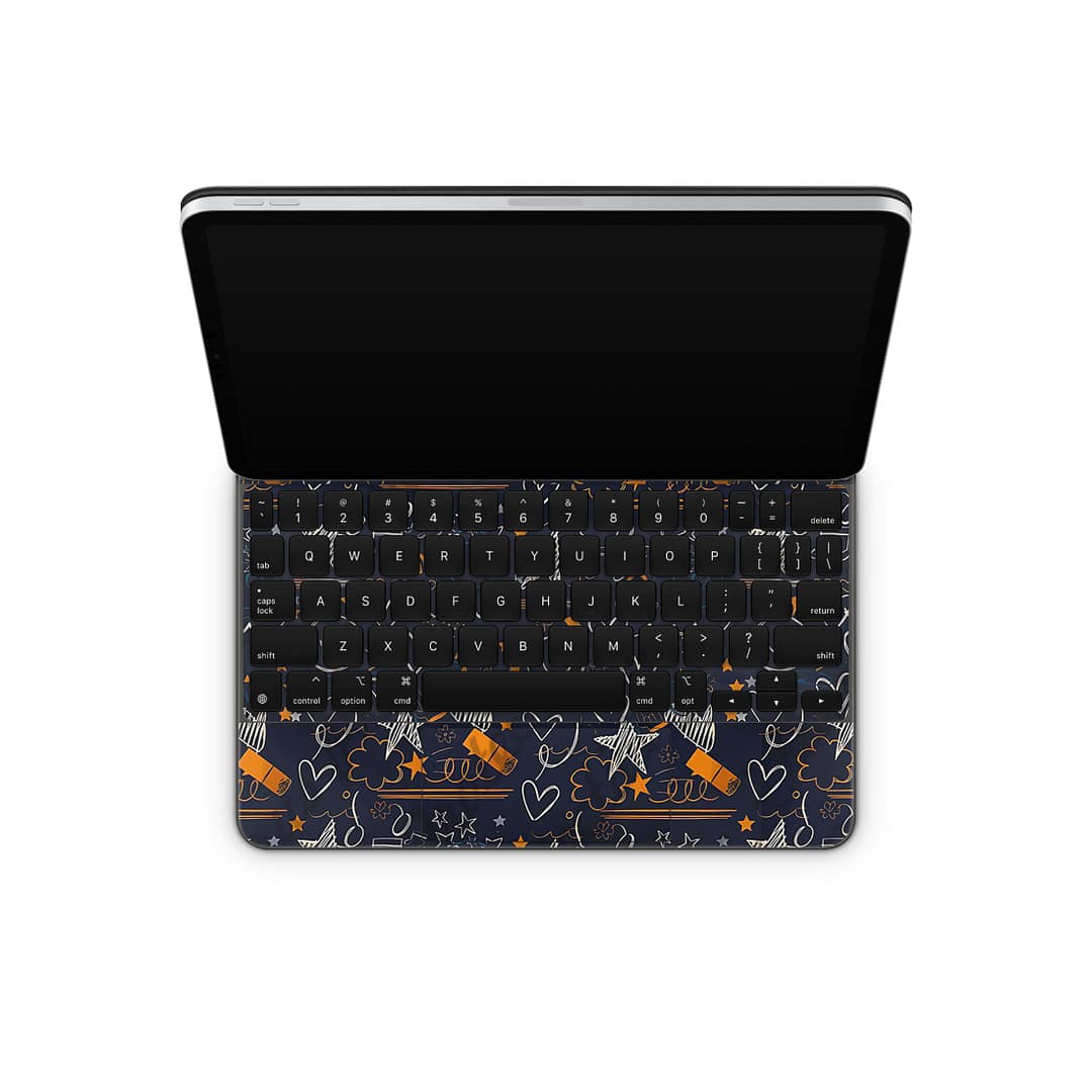 Magic keyboard ipad air gen 4 doodleverse skin | wrapitskin