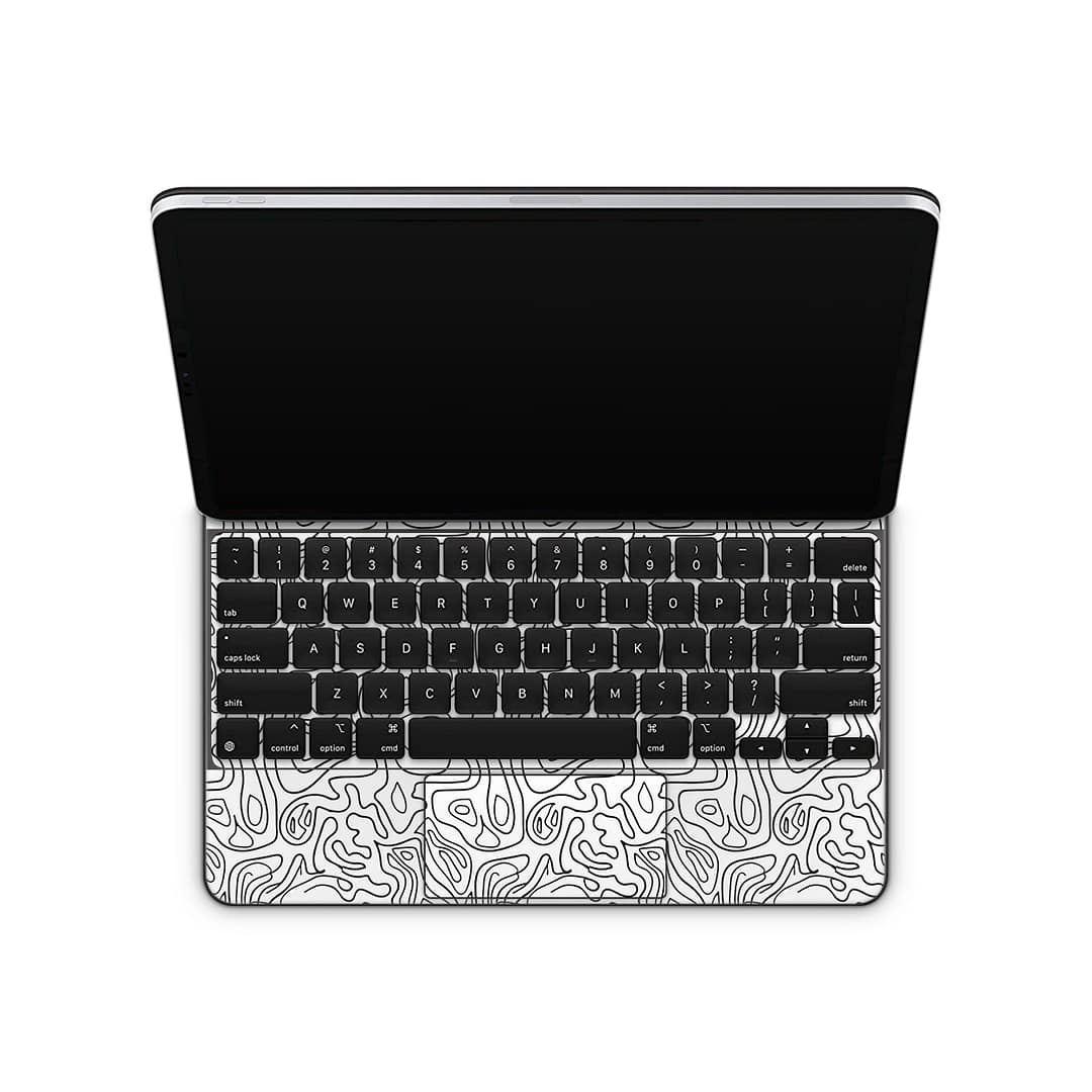 Magic keyboard ipad pro 12. 9” gen 5 white contour skin | wrapitskin