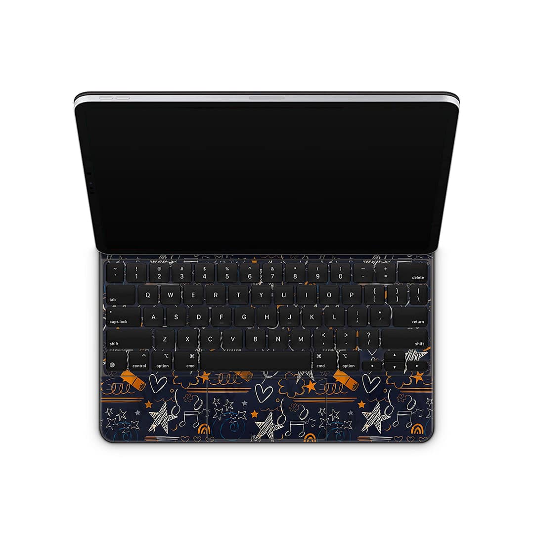 Magic keyboard ipad pro 12. 9” gen 4 doodleverse skin | wrapitskin