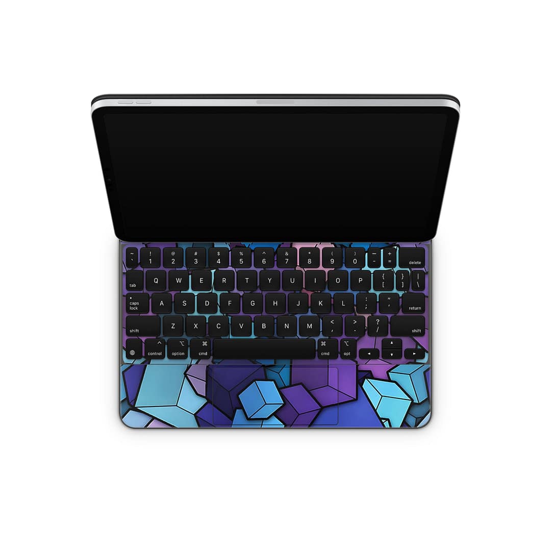 Magic keyboard ipad pro 11'' gen 2 3d cubes skin | wrapitskin