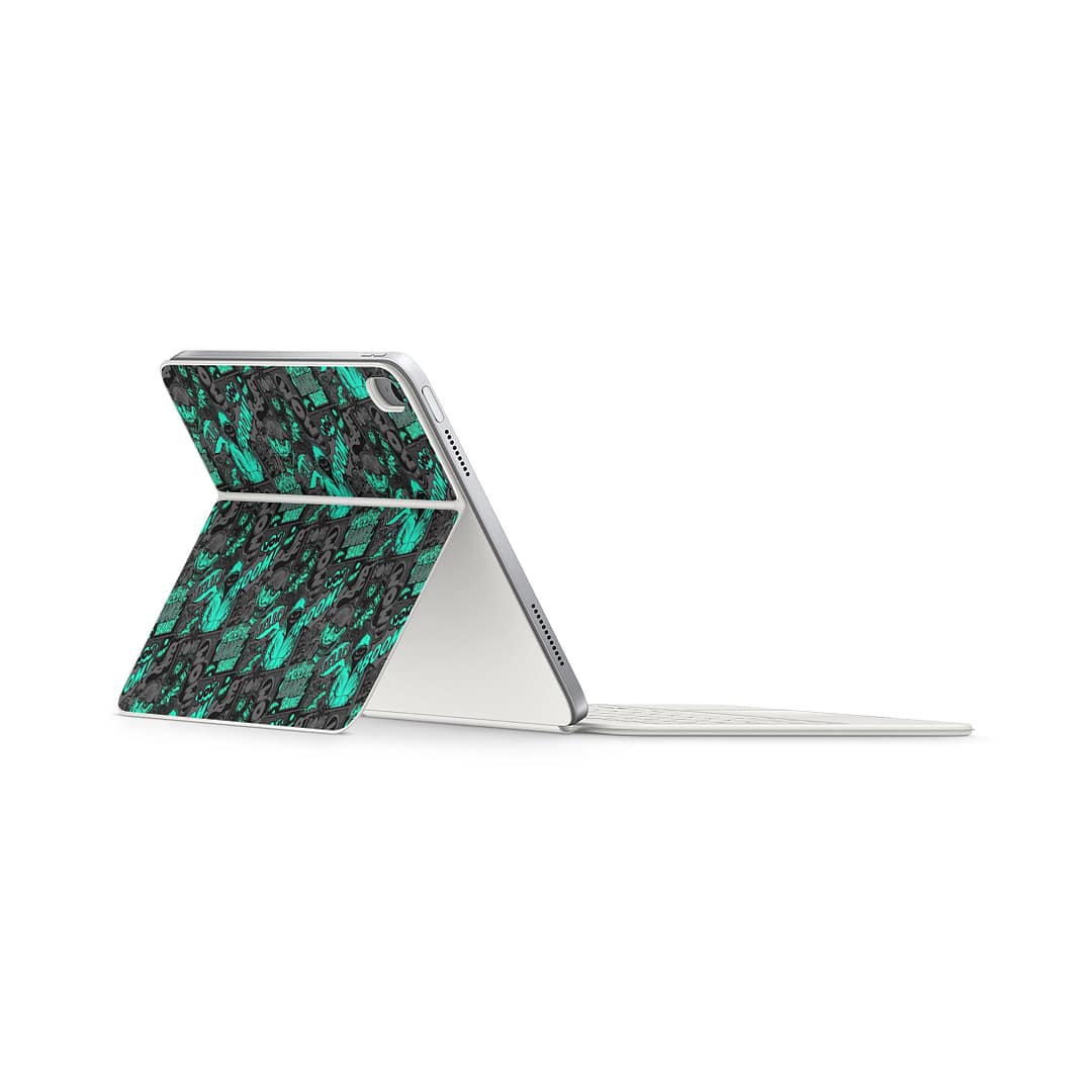 Magic keyboard ipad 10. 9” gen 10 boom bang skin wrapitskin