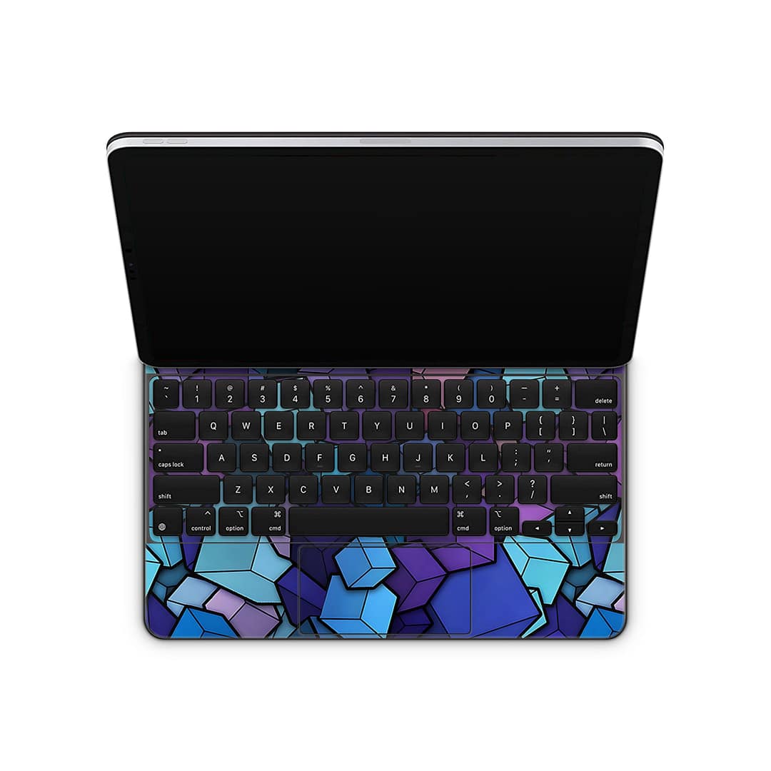 Magic keyboard ipad pro 12. 9” gen 5 3d cubes skin | wrapitskin