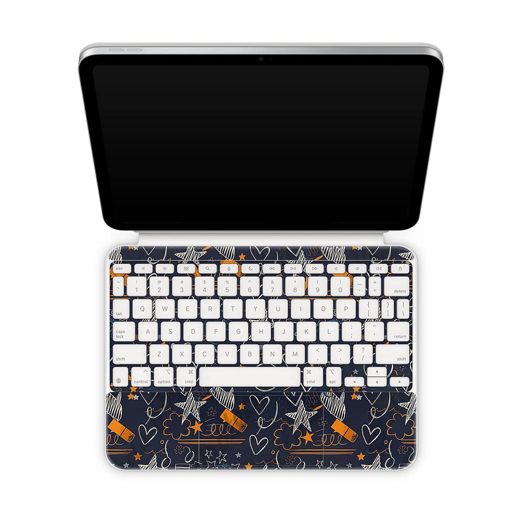 Magic keyboard ipad 10. 9” gen 10 doodleverse skin | wrapitskin