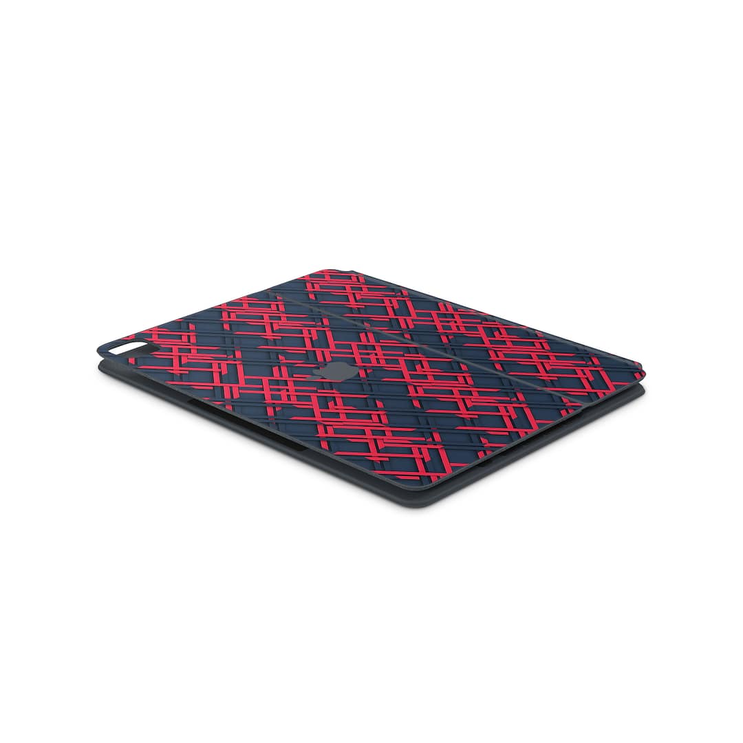 Magic keyboard ipad pro 12. 9” gen 4 cyber gridlines skin | wrapitskin
