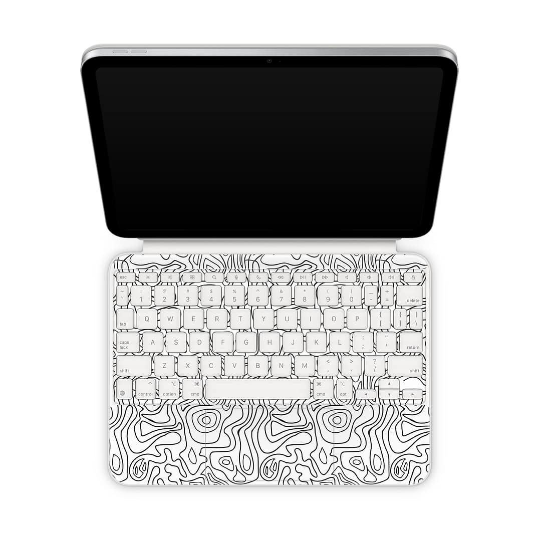 Magic keyboard ipad 10. 9” gen 10 white contour skin | wrapitskin