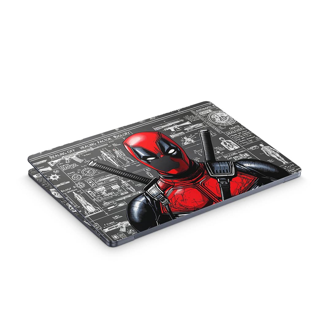 Macbook air 13. 6'' m2 2022 deadpool skin | wrapitskin