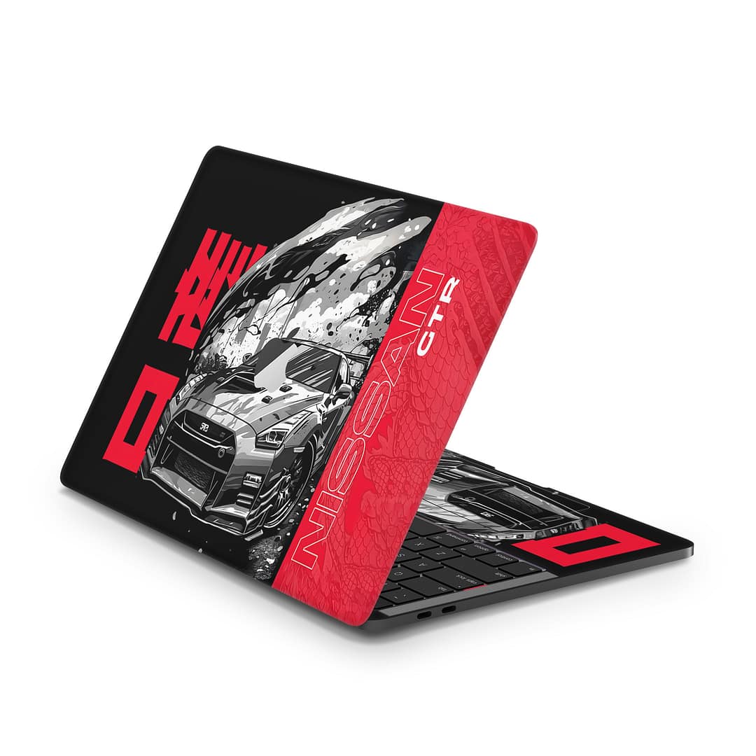 Macbook pro 13'' (touch bar,2018) gtr blackline 3d skin | wrapitskin