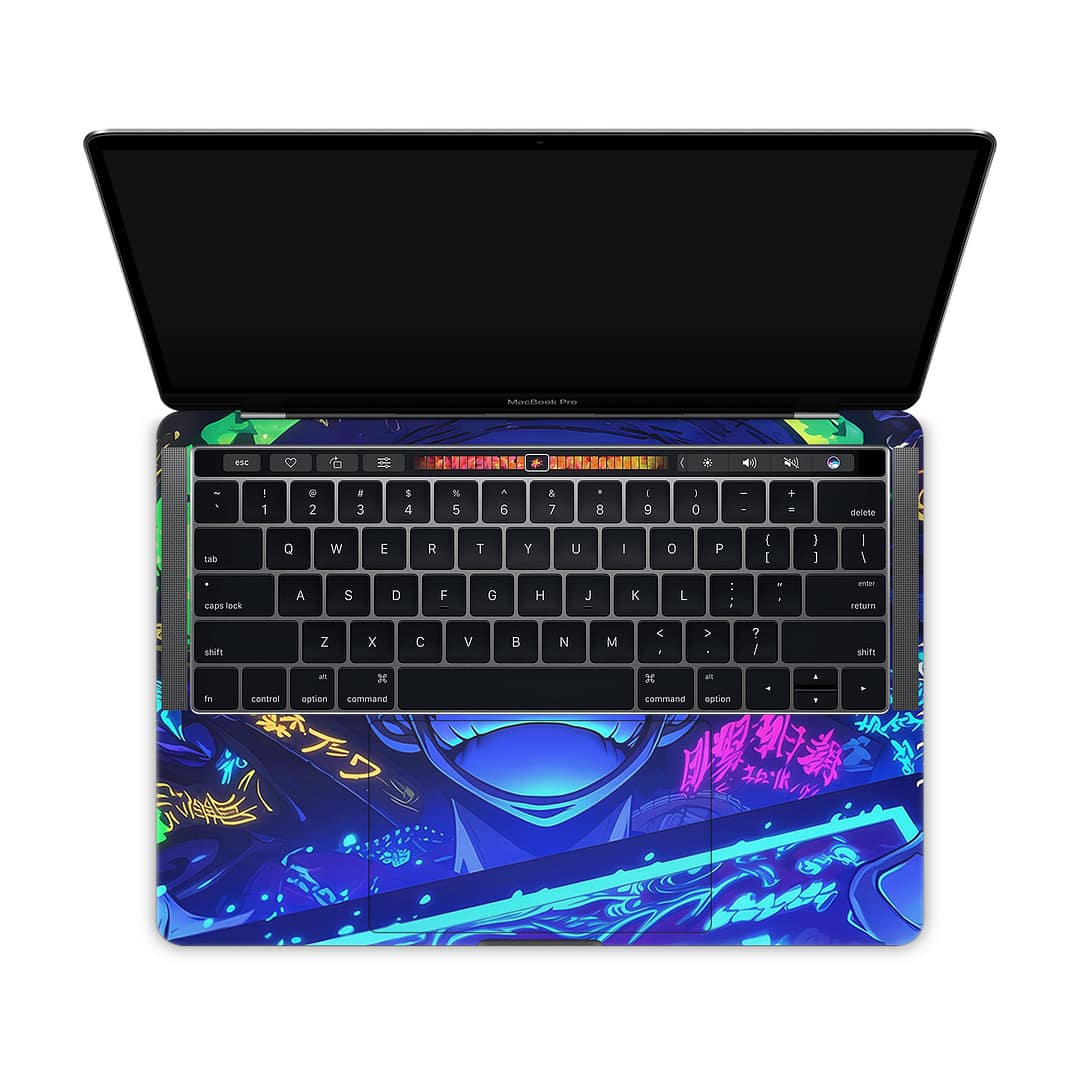 Macbook pro 13'' (touch bar,2018) luffy blaze 3d skin | wrapitskin
