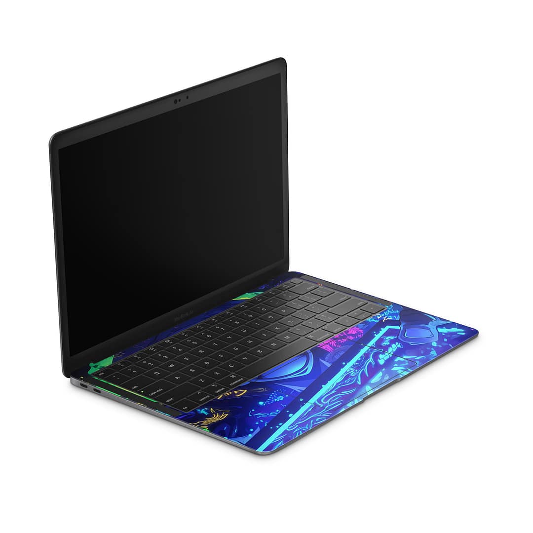 Macbook air 13'' (2018) luffy blaze 3d skin | wrapitskin