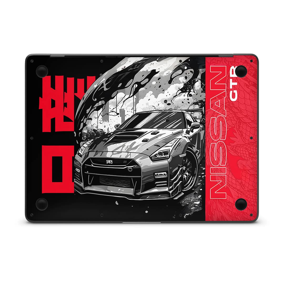 Macbook air 13'' (2010-2017) gtr blackline 3d skin | wrapitskin