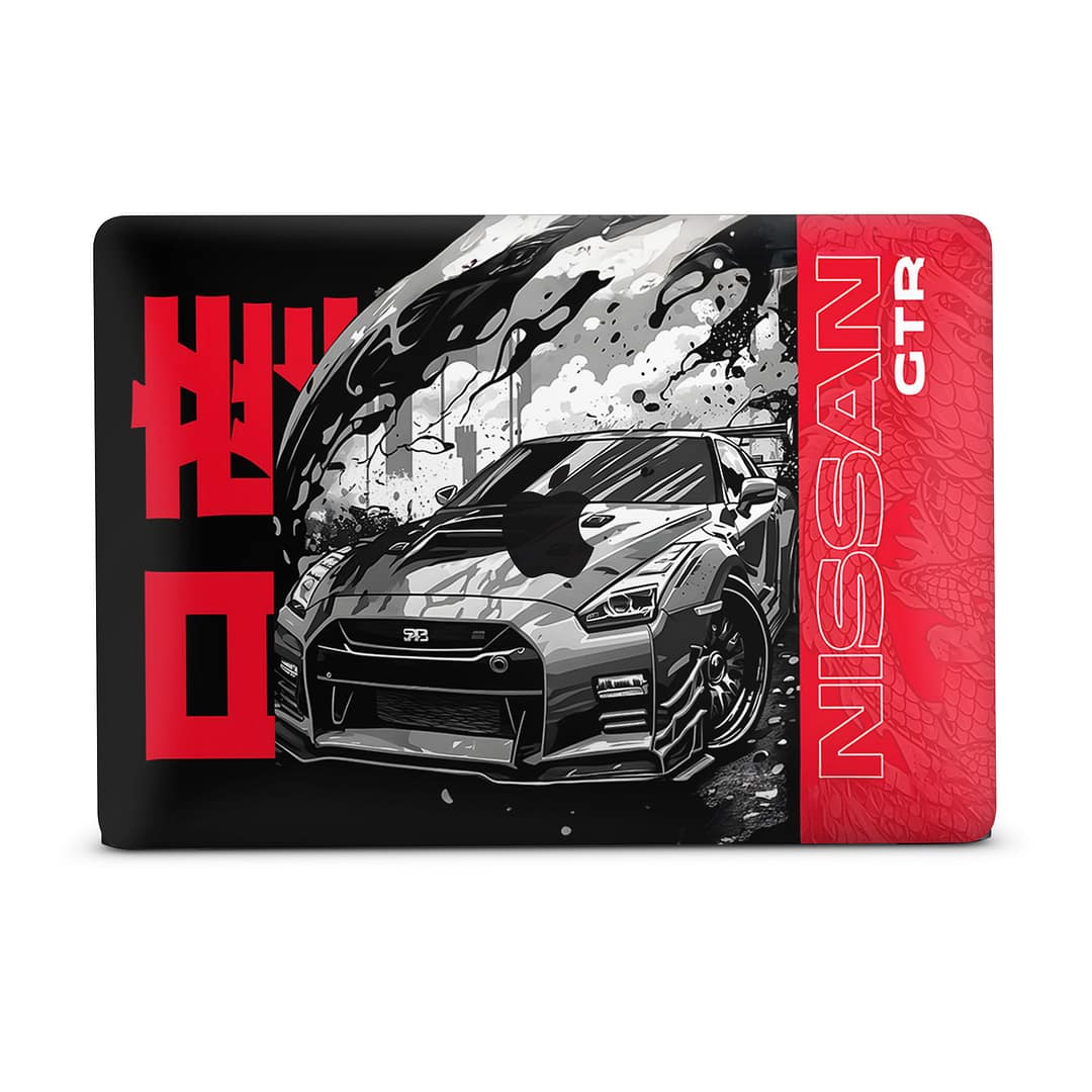 Macbook air 13'' (2018) gtr blackline 3d skin wrapitskin