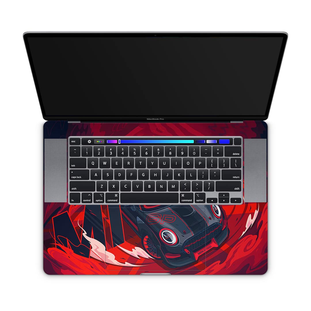 Macbook pro 16'' (touch bar,2019) mini cooper 3d skin | wrapitskin