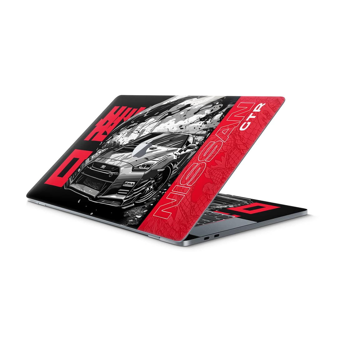 Macbook pro 16'' (touch bar,2019) gtr blackline 3d skin | wrapitskin
