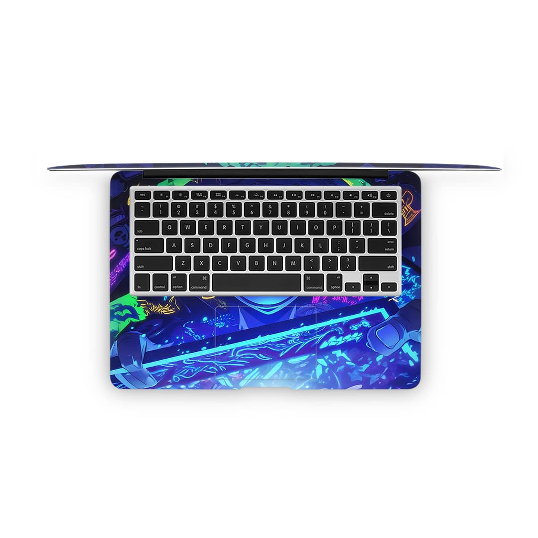Macbook air 13'' (2010-2017) luffy blaze 3d skin | wrapitskin