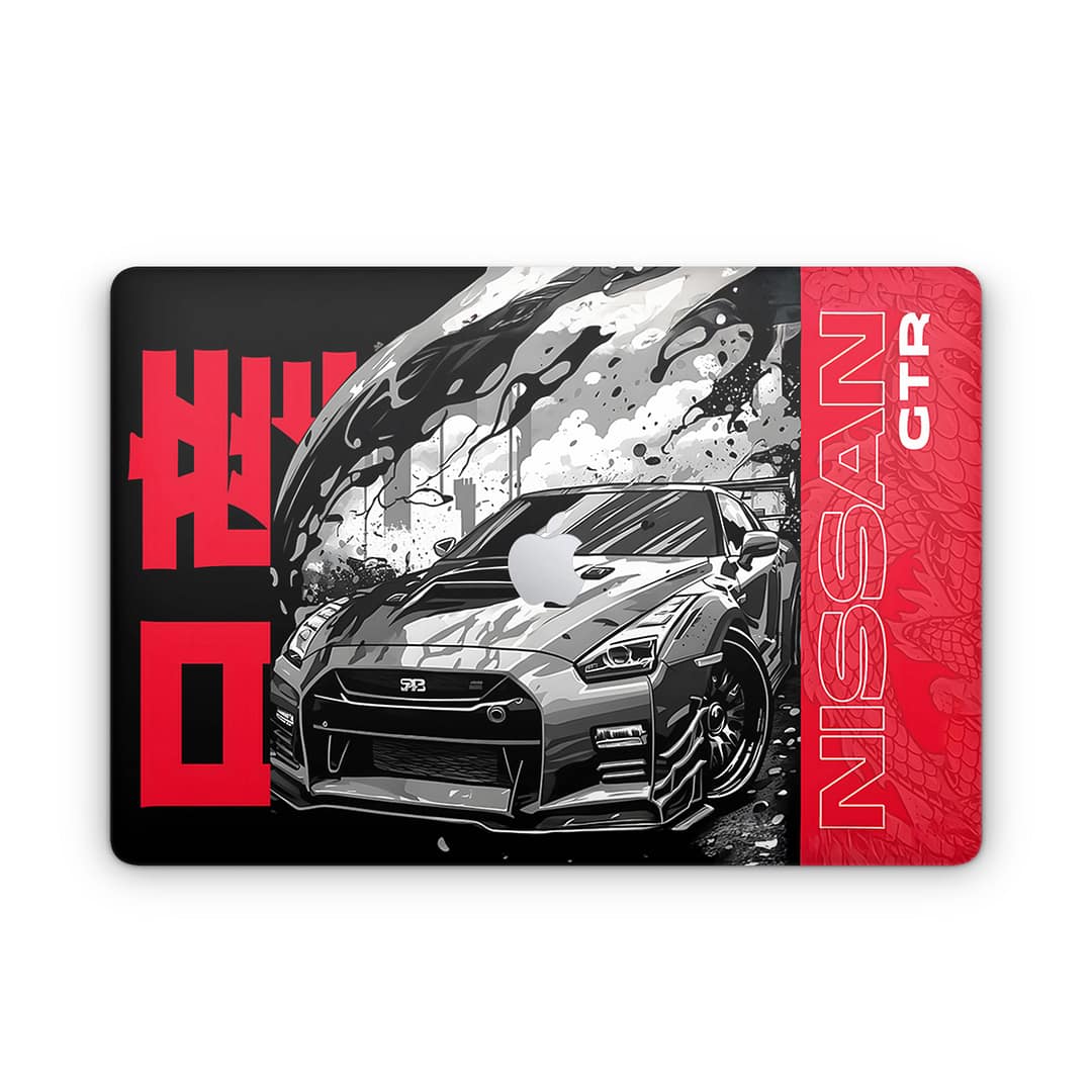 Macbook pro 13'' (m1 2020) gtr blackline 3d skin wrapitskin