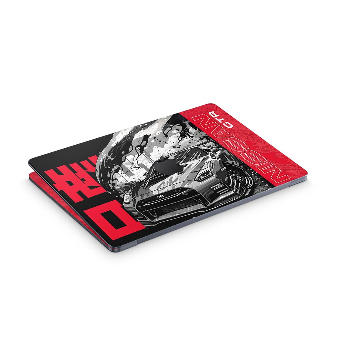 Macbook air 13. 6'' m2 2022 gtr blackline 3d skin | wrapitskin