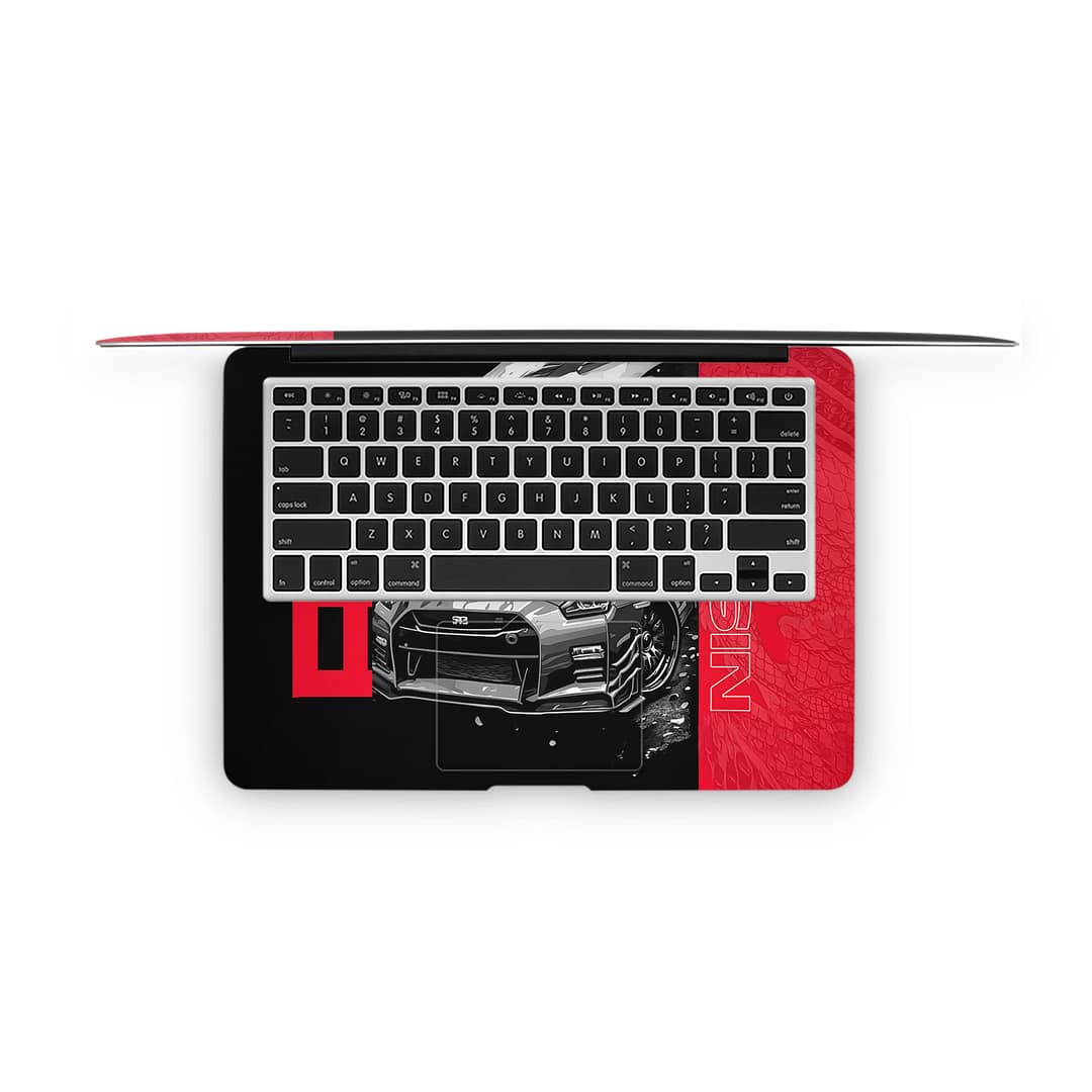 Macbook air 13'' (2010-2017) gtr blackline 3d skin | wrapitskin