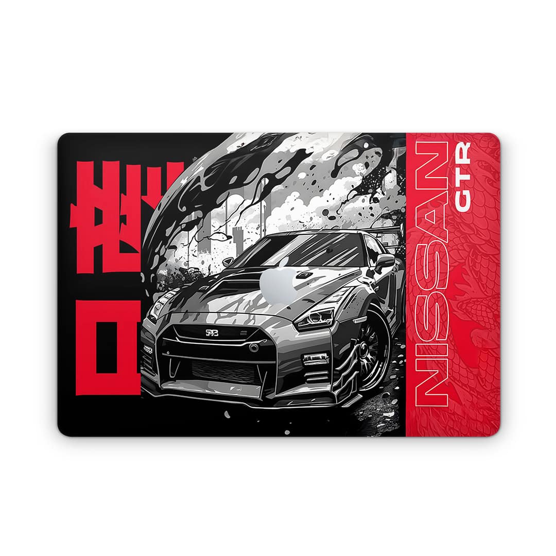 Macbook pro 16'' (touch bar,2019) gtr blackline 3d skin wrapitskin