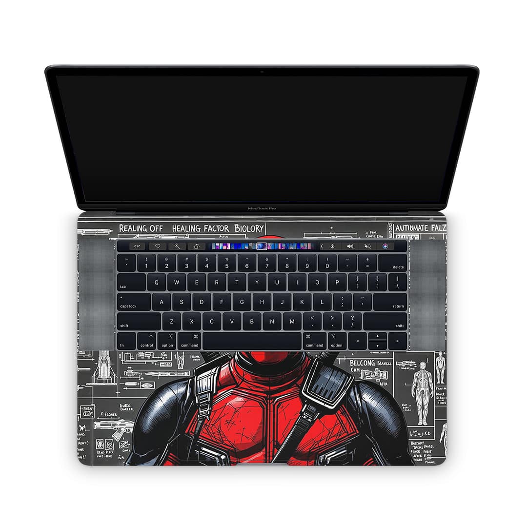 Macbook pro 15'' (2018-2019) deadpool skin | wrapitskin