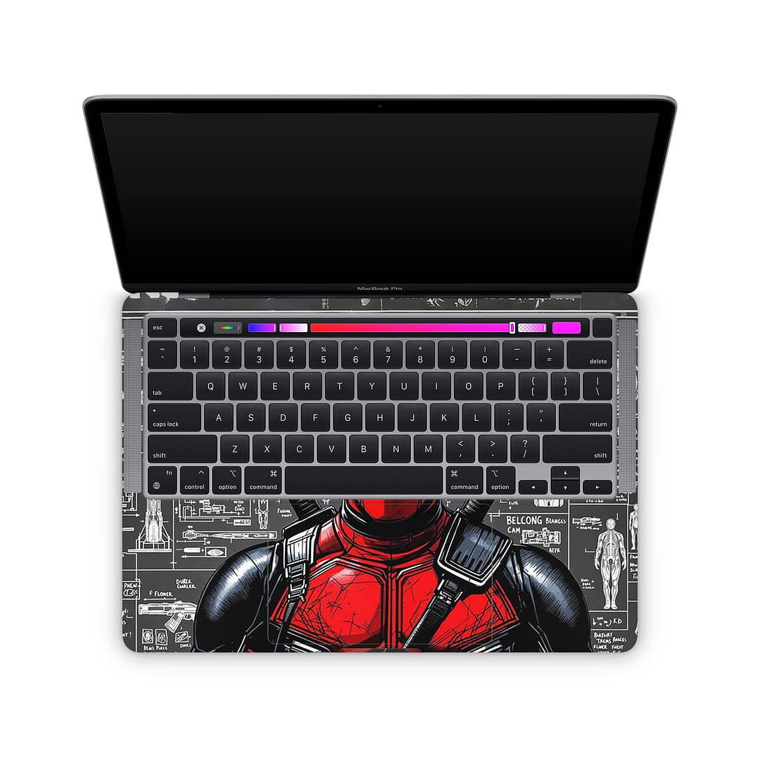Macbook pro 13'' (m1 2020) deadpool skin | wrapitskin