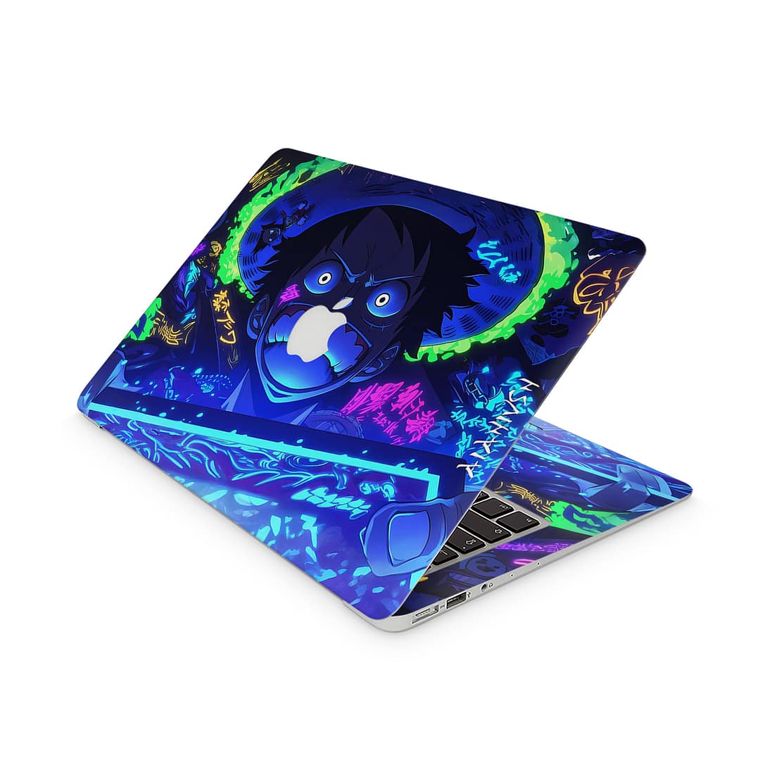 Macbook air 13'' (2010-2017) luffy blaze 3d skin | wrapitskin