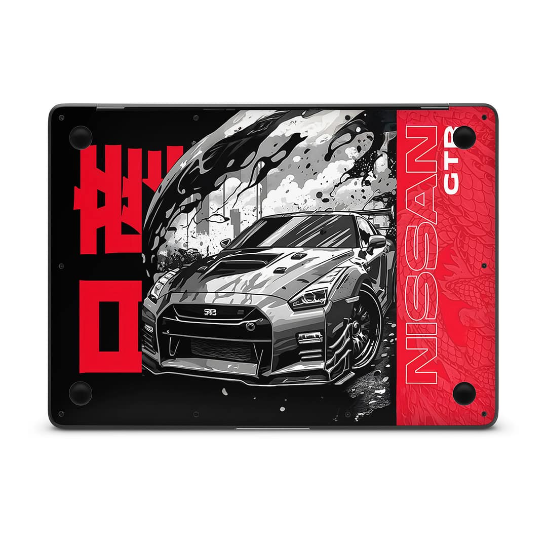 Macbook air 13'' (2018) gtr blackline 3d skin | wrapitskin