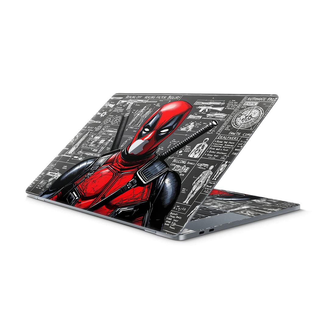 Macbook pro 16'' (touch bar,2019) deadpool skin | wrapitskin