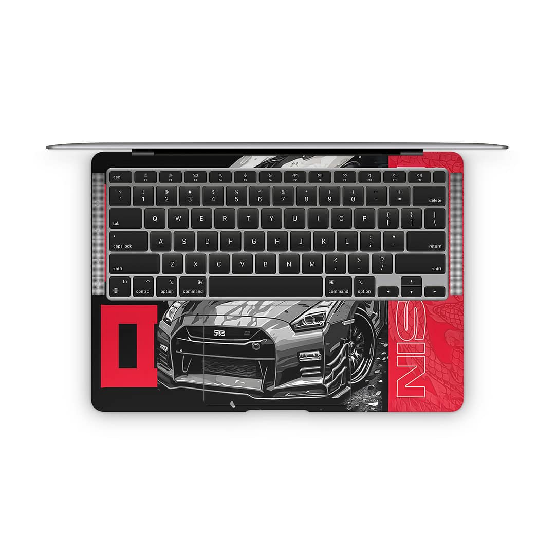 Macbook air 13'' (m1,2020) gtr blackline 3d skin | wrapitskin