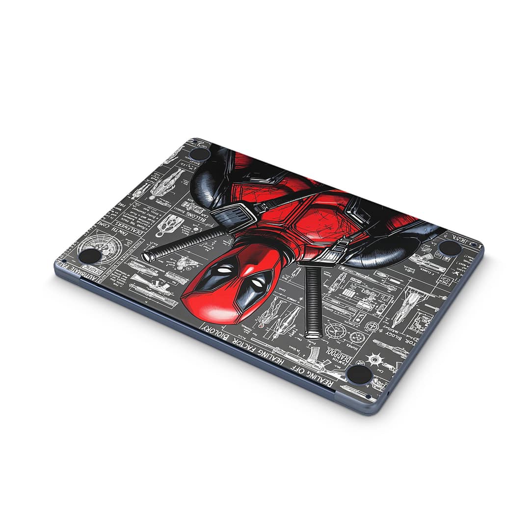 Macbook air 13. 6'' m2 2022 deadpool skin | wrapitskin