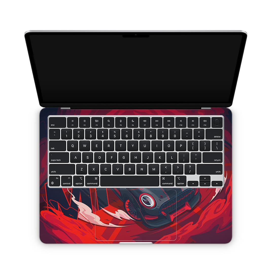 Macbook air 13. 6'' m2 2022 mini cooper 3d skin | wrapitskin