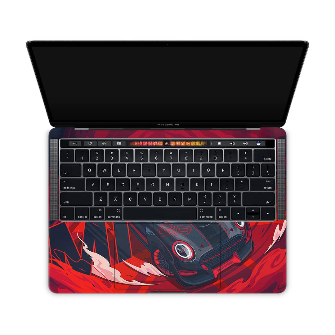 Macbook pro 13'' (touch bar,2018) mini cooper 3d skin | wrapitskin