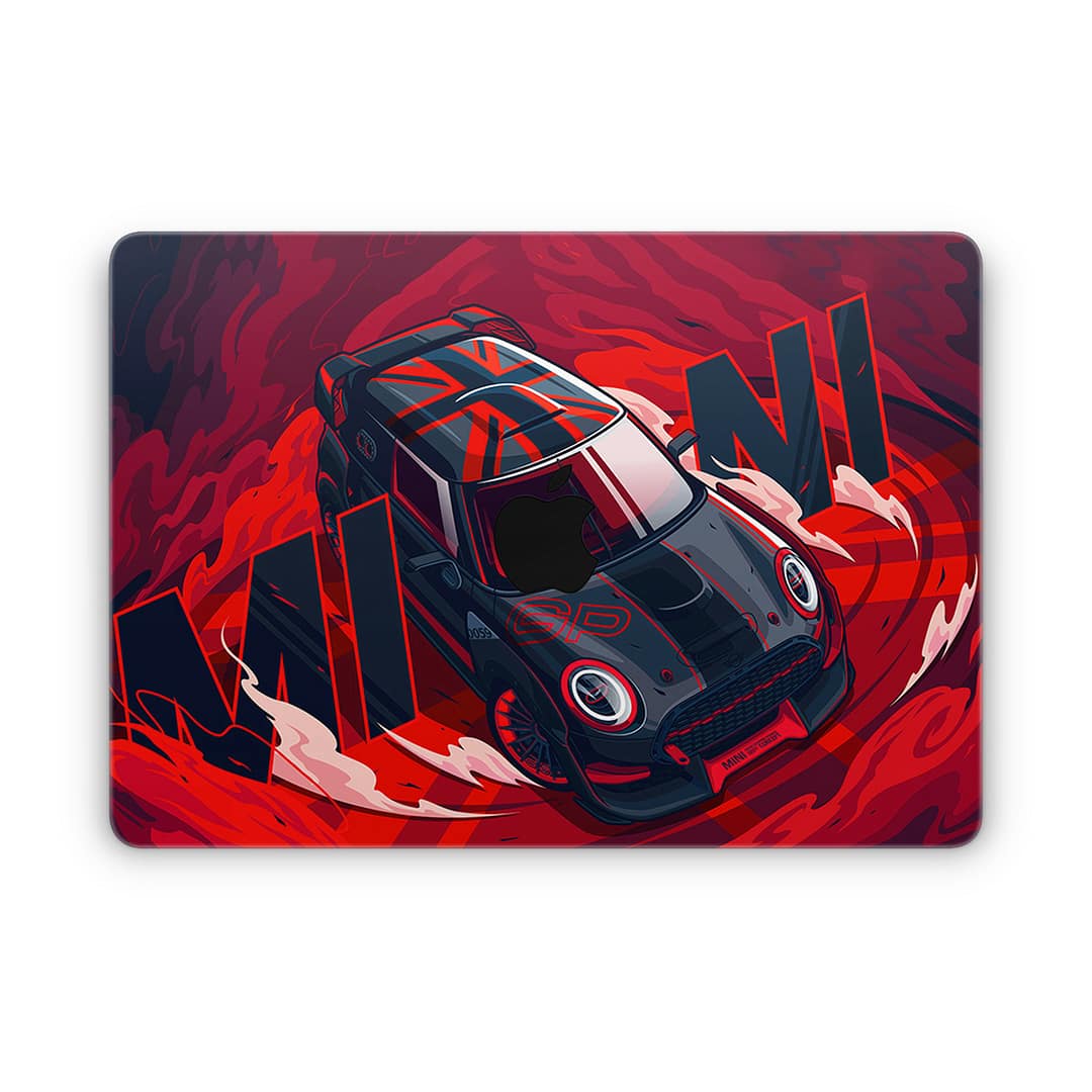 Macbook air 13. 6'' m2 2022 mini cooper 3d skin wrapitskin