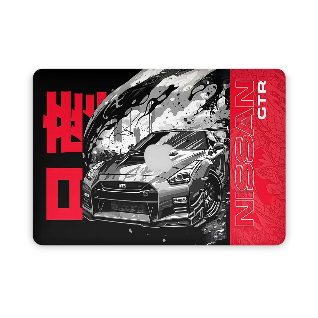 Macbook air 13'' (2010-2017) gtr blackline 3d skin | wrapitskin