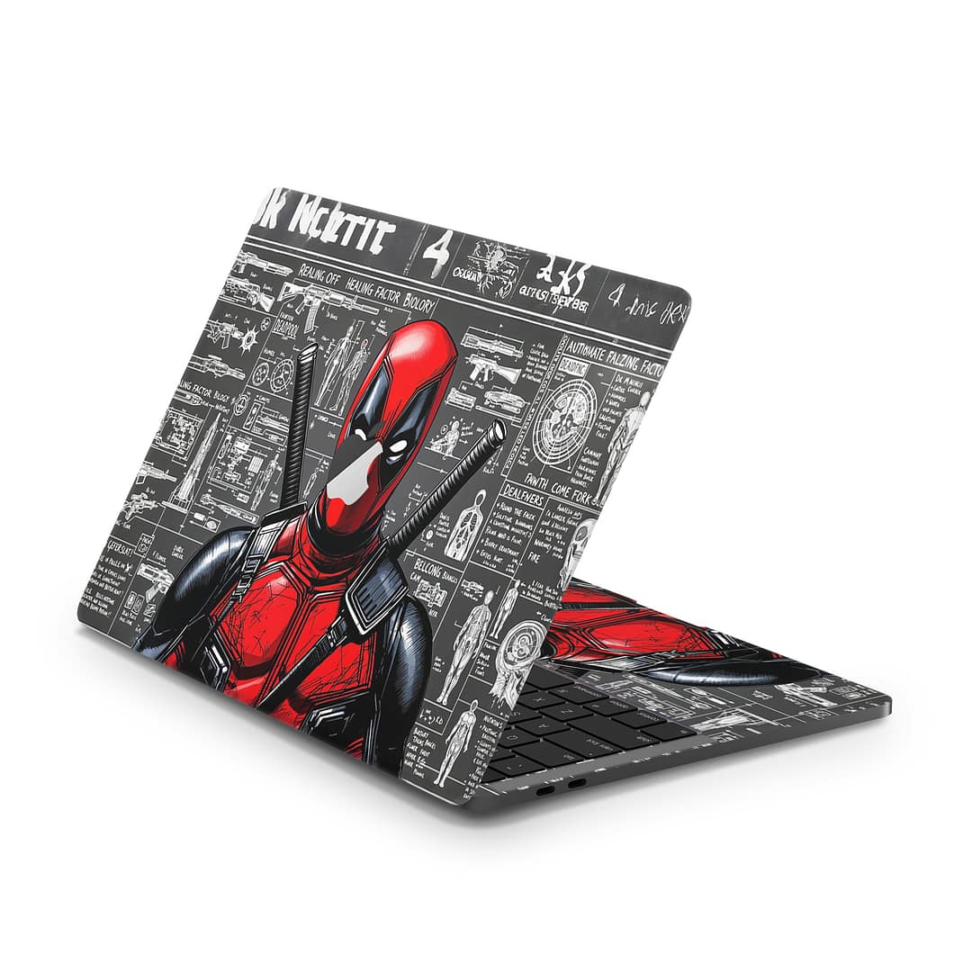 Macbook pro 13'' (touch bar,2018) deadpool skin | wrapitskin