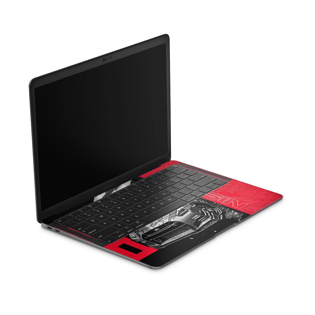 Macbook air 13'' (2018) gtr blackline 3d skin | wrapitskin