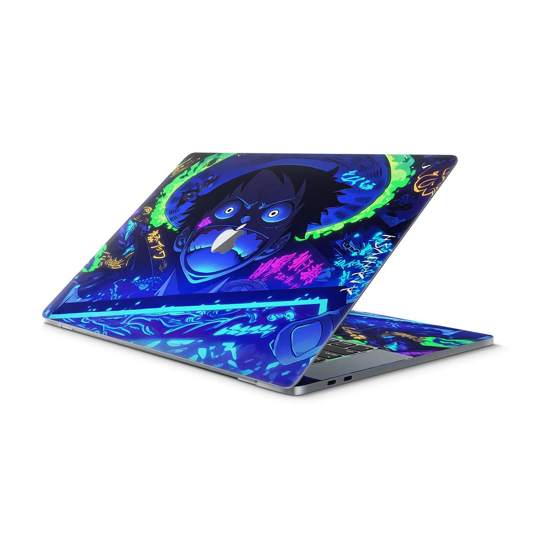 Macbook pro 16'' (touch bar,2019) luffy blaze 3d skin | wrapitskin