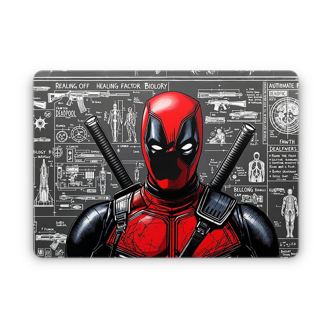 Macbook air 13. 6'' m2 2022 deadpool skin | wrapitskin