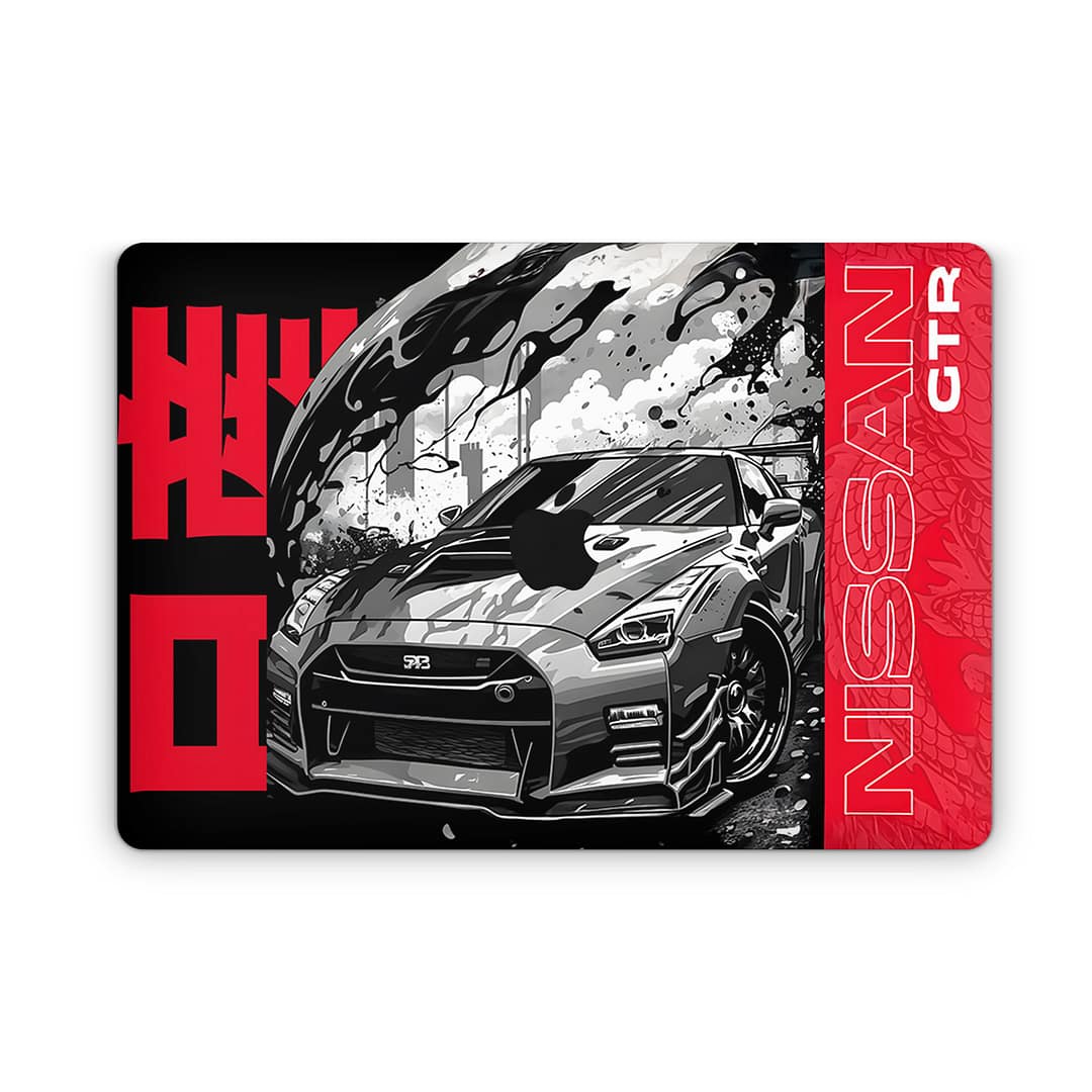 Macbook pro 13” (2016-2018) gtr blackline 3d skin wrapitskin