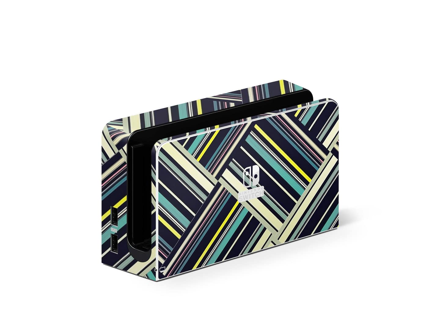 Nintendo switch oled striped abstract skin | wrapitskin