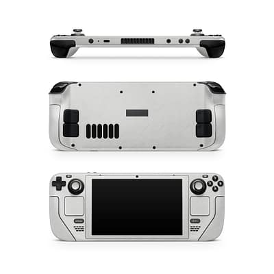 Steam Deck Cross Metal White Skin