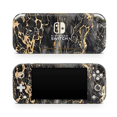 Nintendo Switch Lite Black Gold Fusion Art Skin