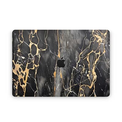 MacBook Air 13'' (M1,2020) Black Gold Fusion Art Skin