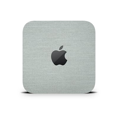 Mac Mini M2 Linen Cyan Skin